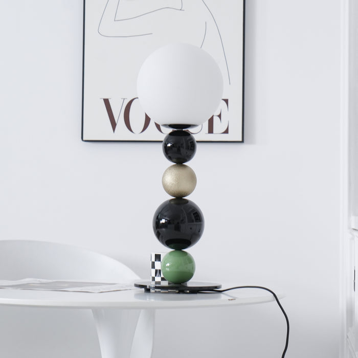 Round Balls Stacking Table Lamp 7.9"