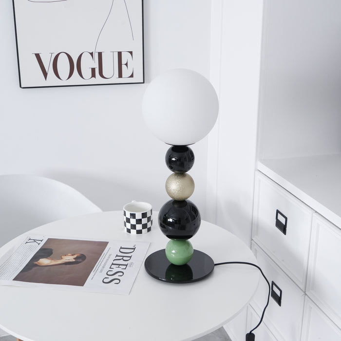 Round Balls Stacking Table Lamp 7.9"