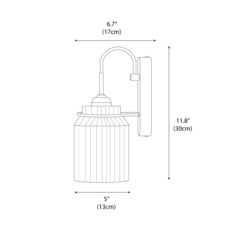 Round Funnel Wall Lamp