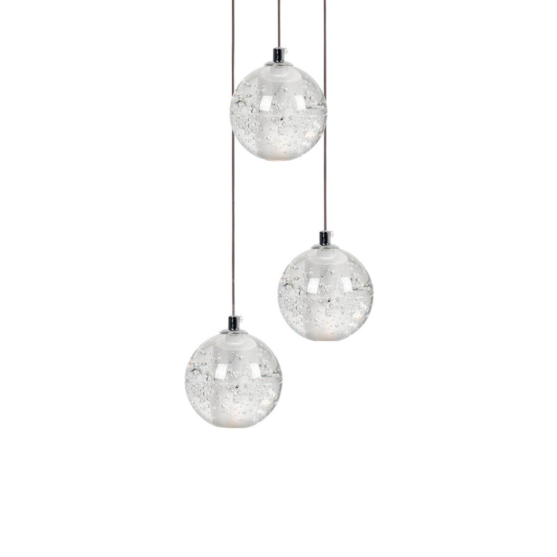 Round K9 Crystal Pendant Lamp