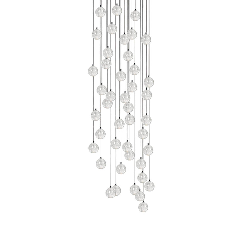 Round K9 Crystal Pendant Lamp