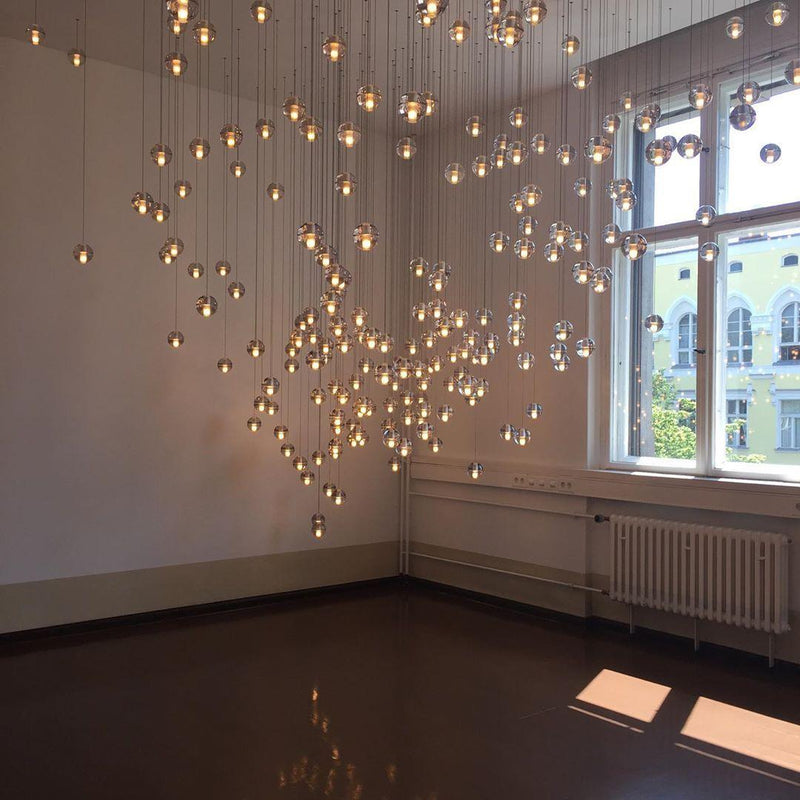 Round K9 Crystal Pendant Lamp