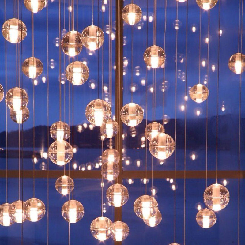 Round K9 Crystal Pendant Lamp