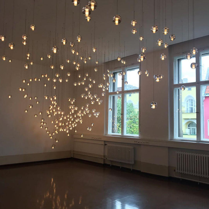 Round K9 Crystal Pendant Lamp