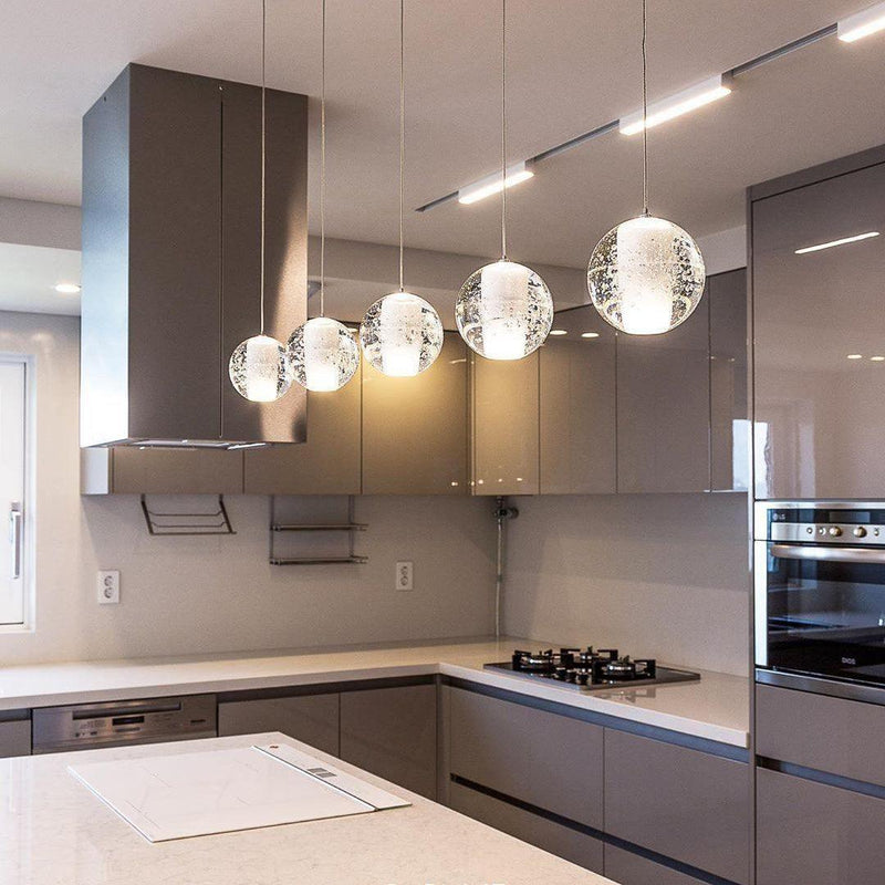 Round K9 Crystal Pendant Lamp