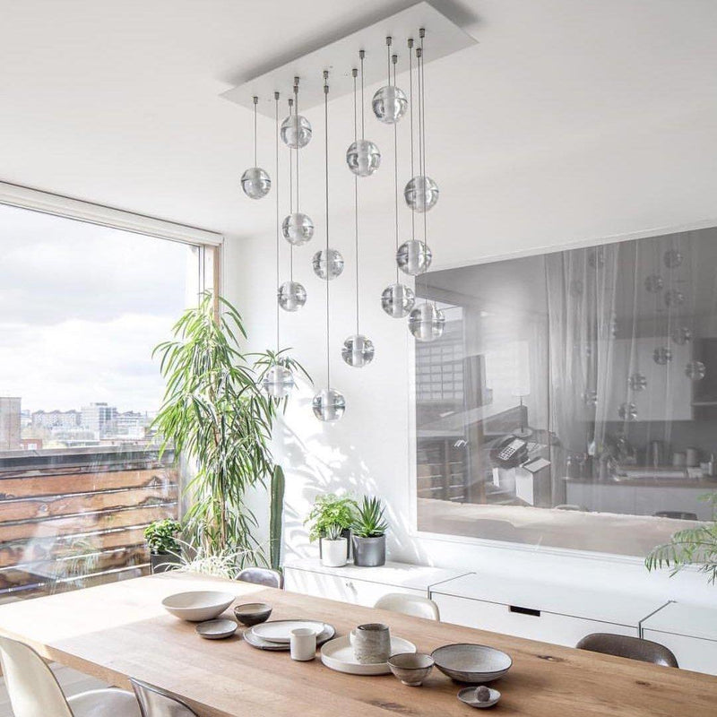 Round K9 Crystal Pendant Lamp