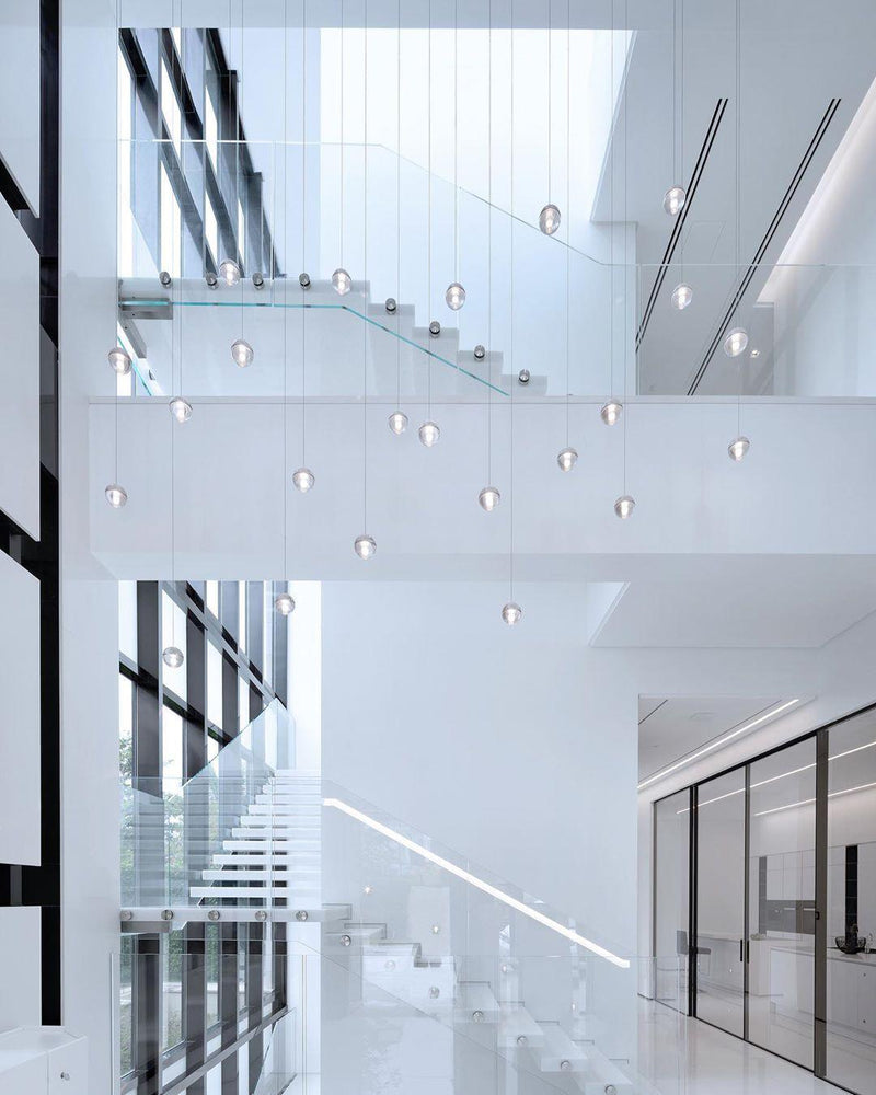 Round K9 Crystal Pendant Lamp