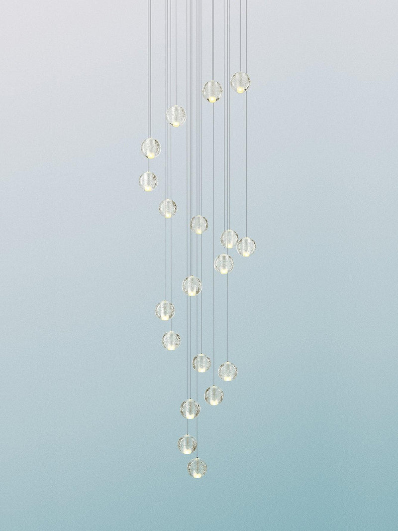 Round K9 Crystal Pendant Lamp