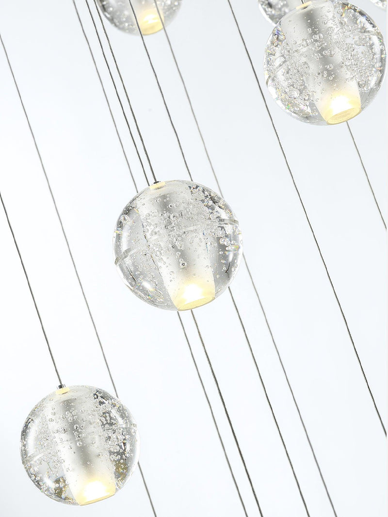 Round K9 Crystal Pendant Lamp