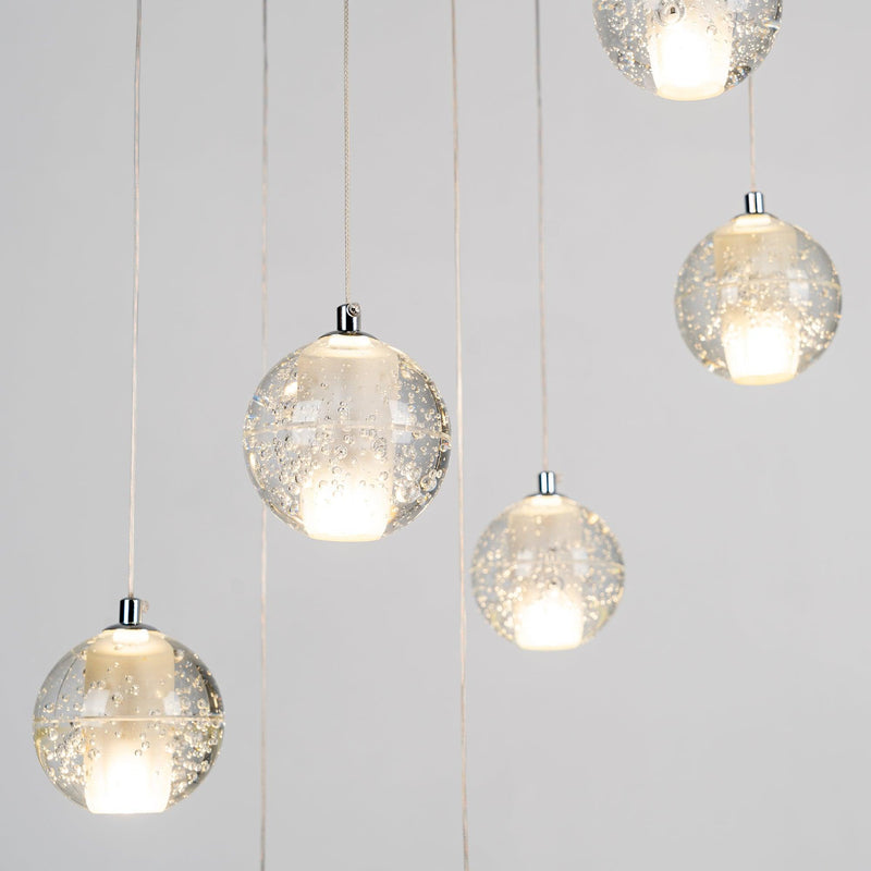 Round K9 Crystal Pendant Lamp