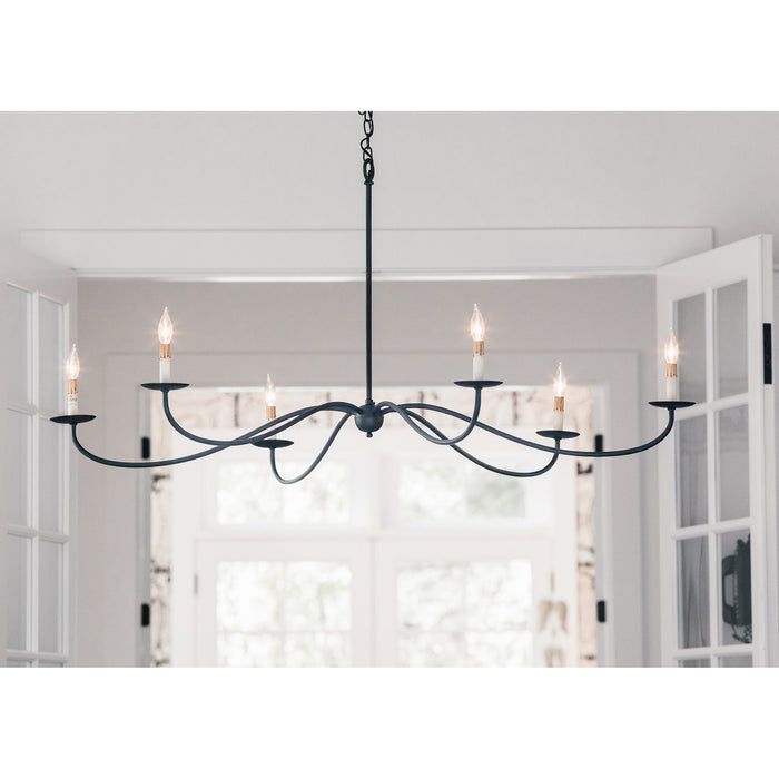 Saxon Candlestick Chandelier 63"