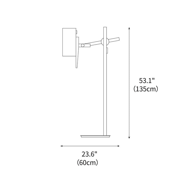 Scantling Floor Lamp 23.6"