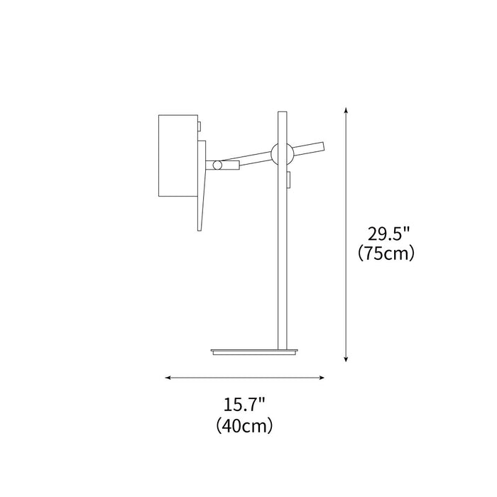 Scantling Table Lamp 15.7"