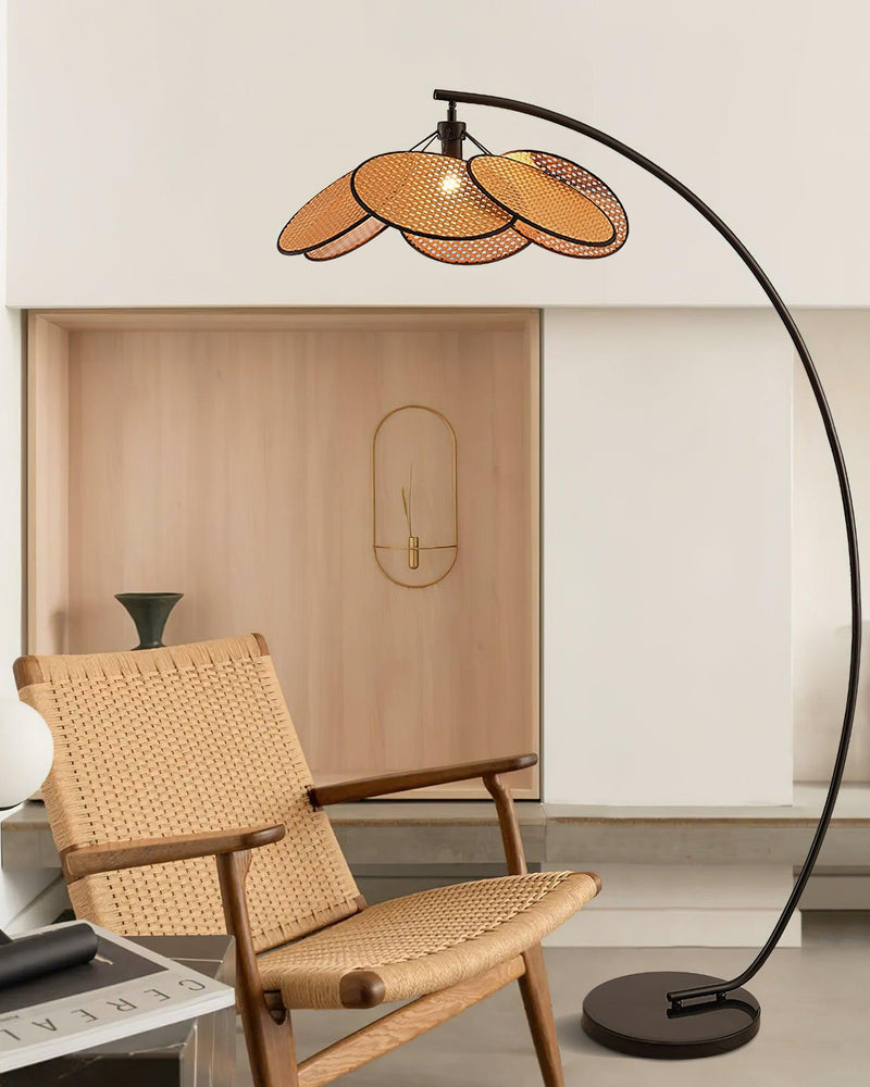 Screen Cannage Floor Lamp 41.3"