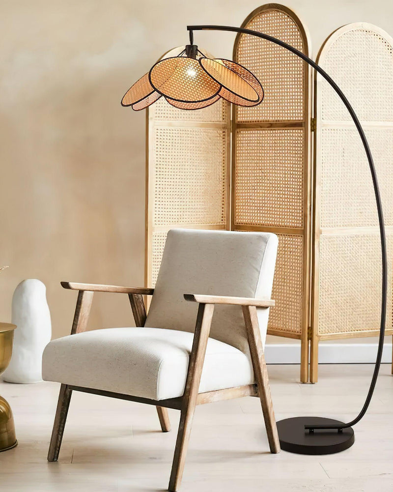Screen Cannage Floor Lamp 41.3"