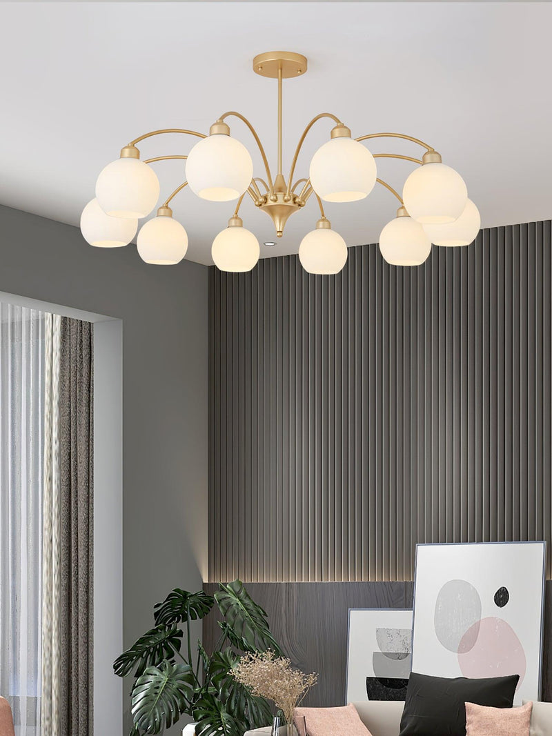 Sculptural Glass Chandelier