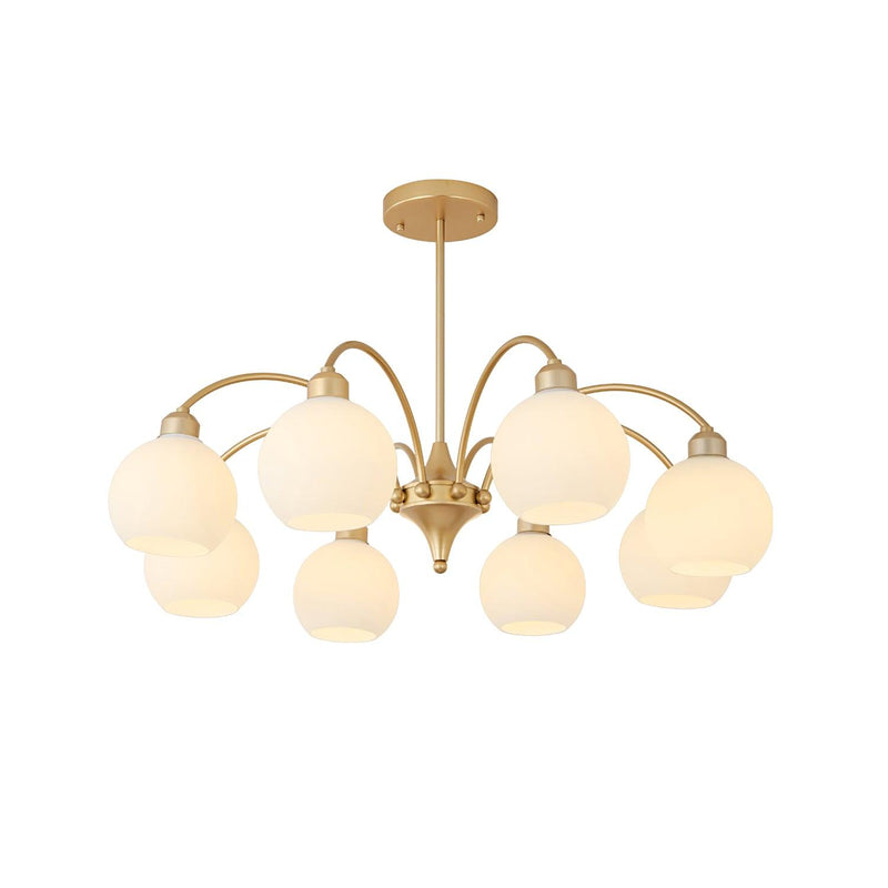 Sculptural Glass Chandelier