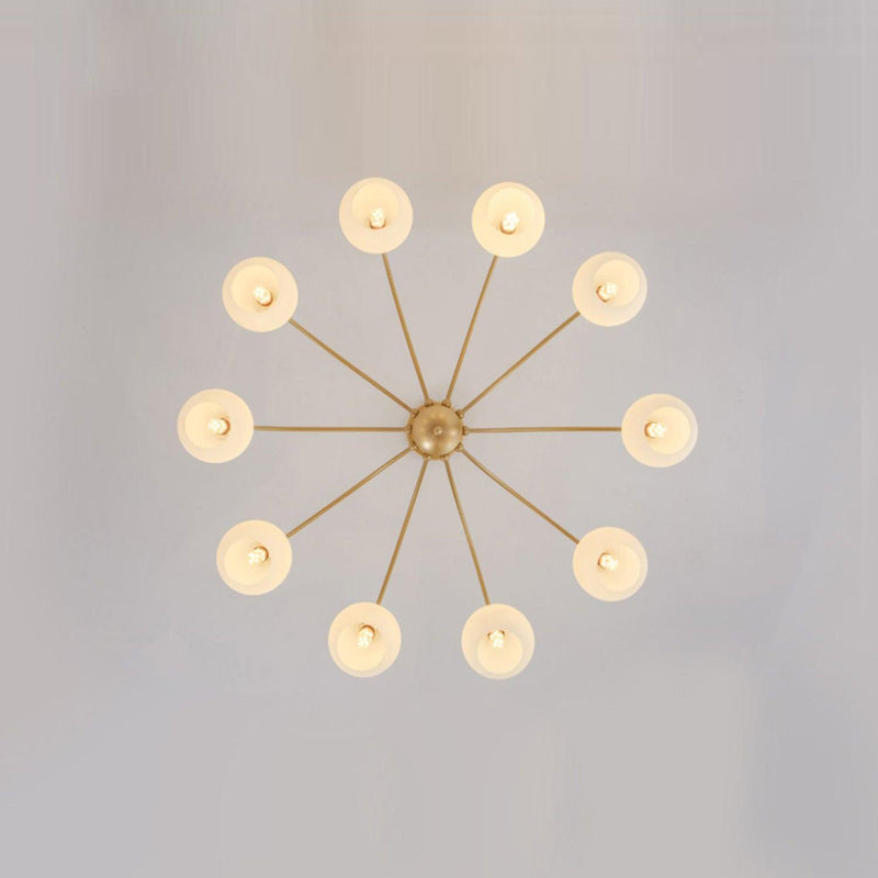 Sculptural Glass Chandelier