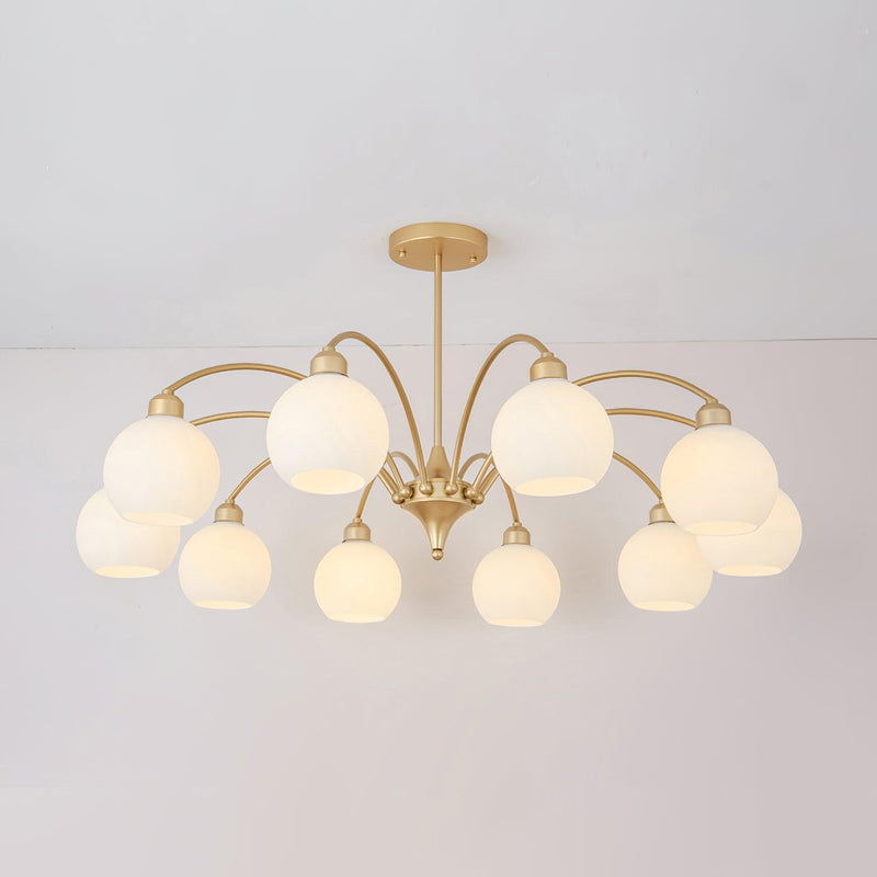 Sculptural Glass Chandelier