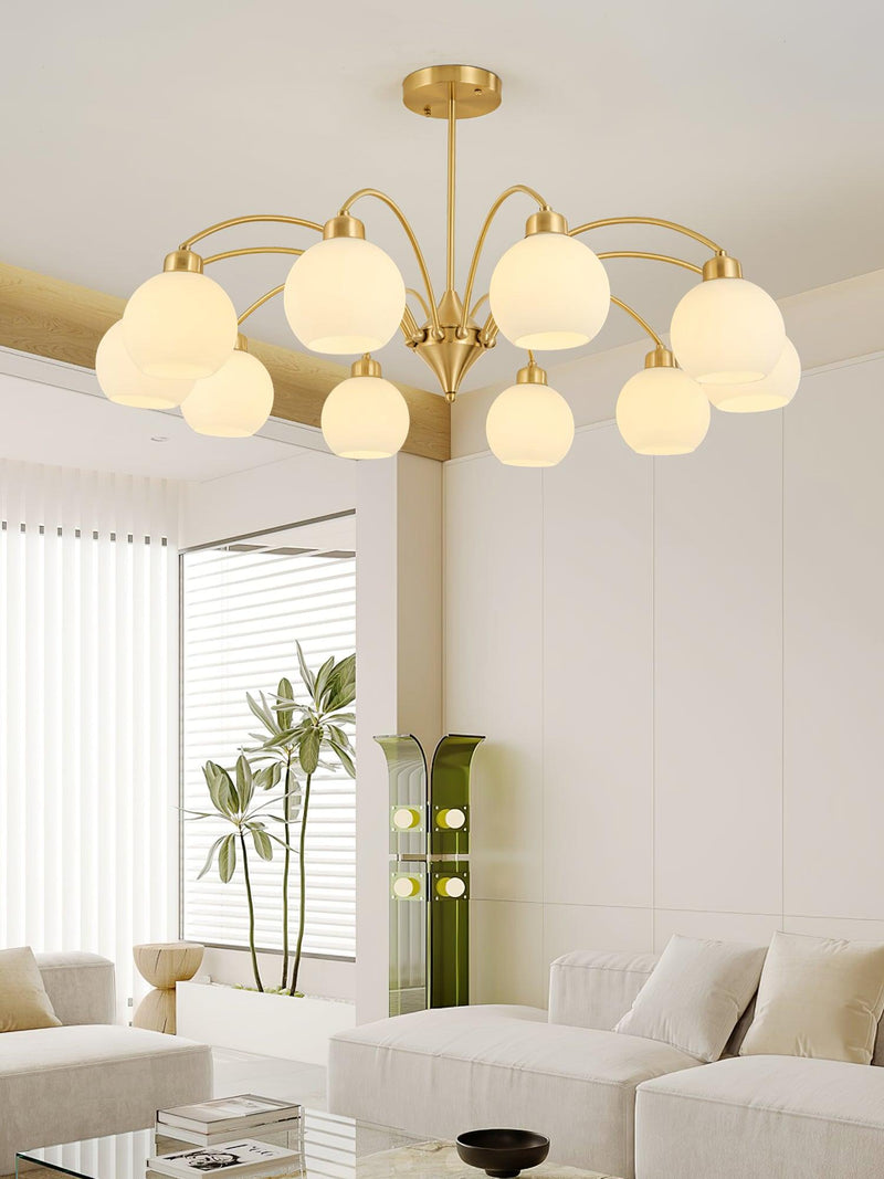 Sculptural Glass Chandelier