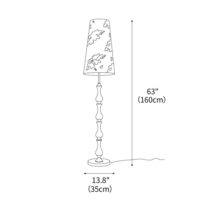 Seraphina Floor Lamp 13.8"