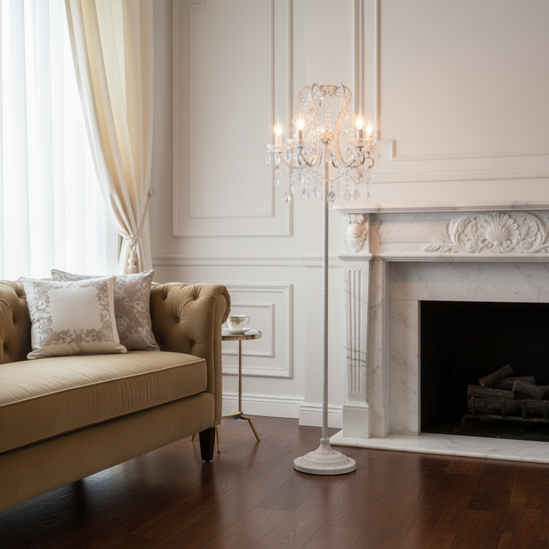 Seraphina Crystal Floor Lamp 20.9"