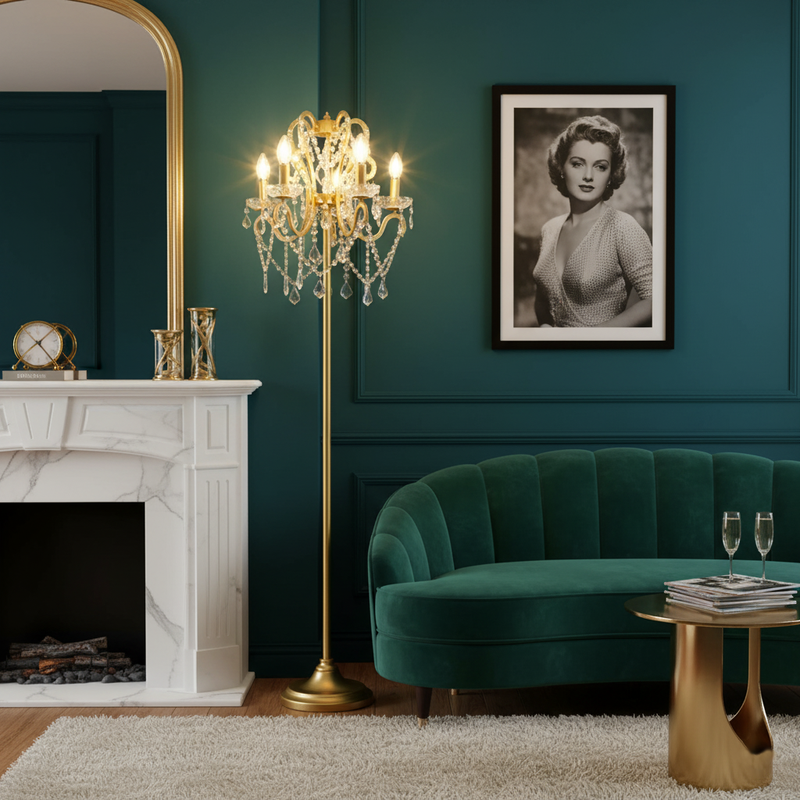 Seraphina Crystal Floor Lamp 20.9"