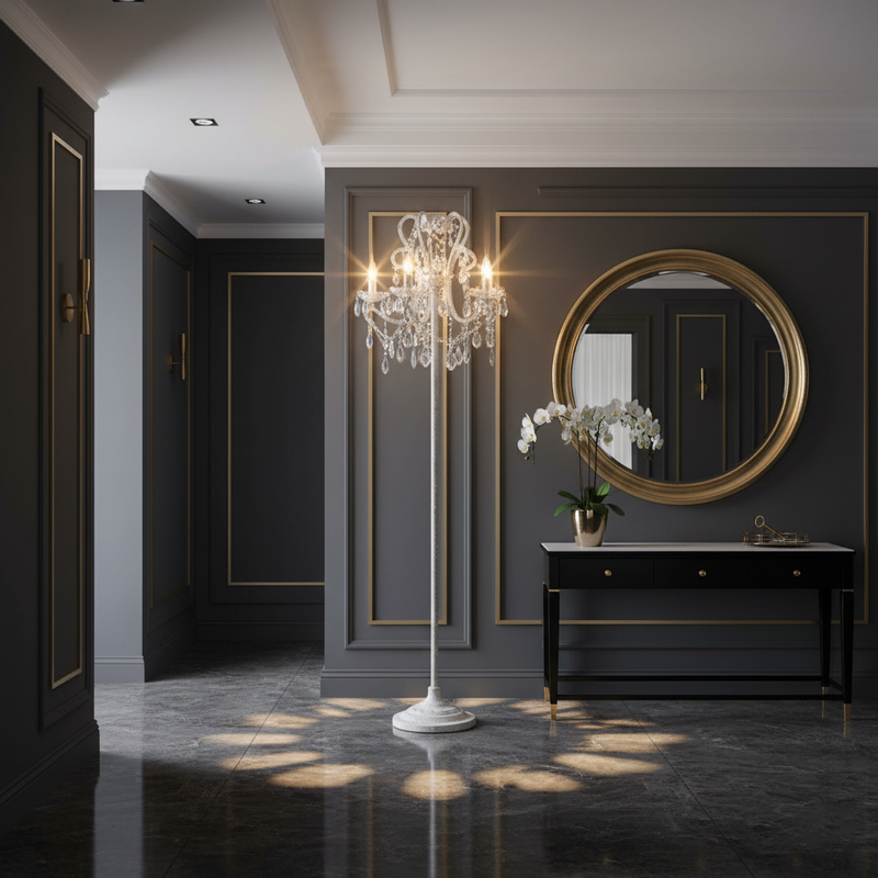 Seraphina Crystal Floor Lamp 20.9"