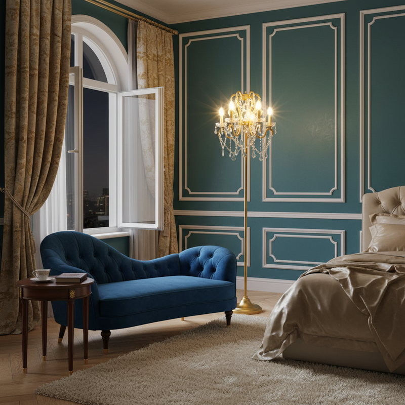 Seraphina Crystal Floor Lamp 20.9"