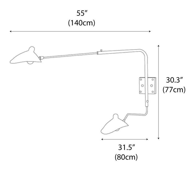 Serge Mouille Wall Lamp