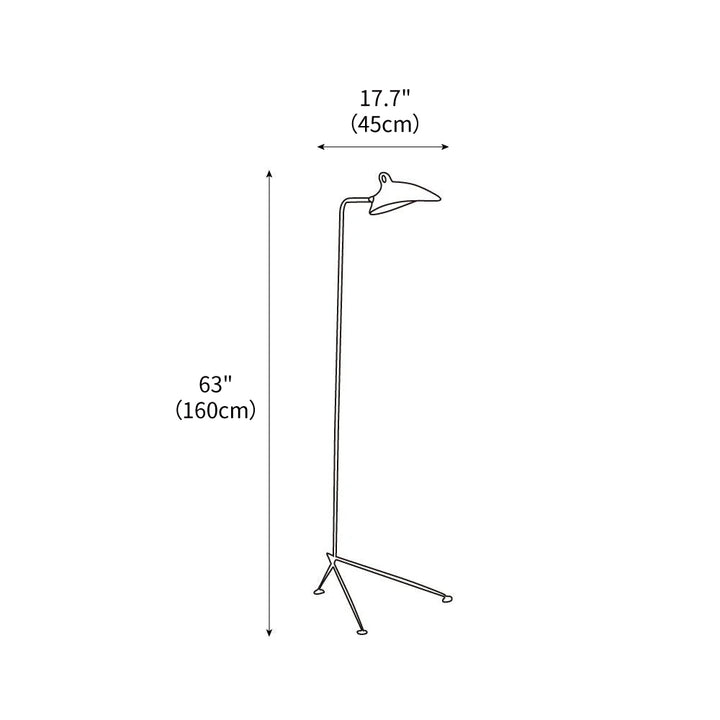 Serge Mouille Floor Lamp 28.3" – detail 3