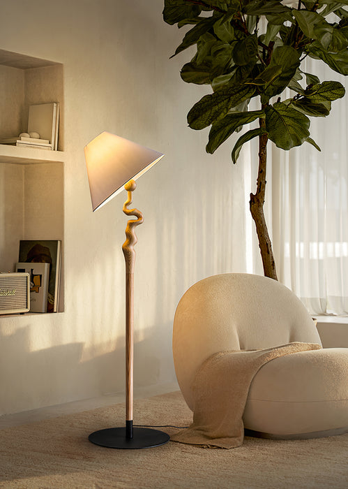 Serpentine Twist Floor Lamp 19.7"