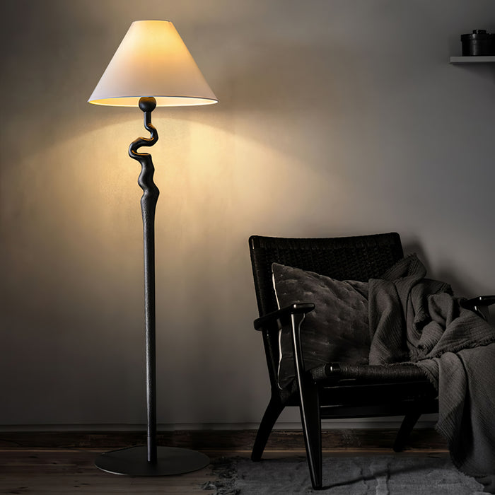 Serpentine Twist Floor Lamp 19.7"