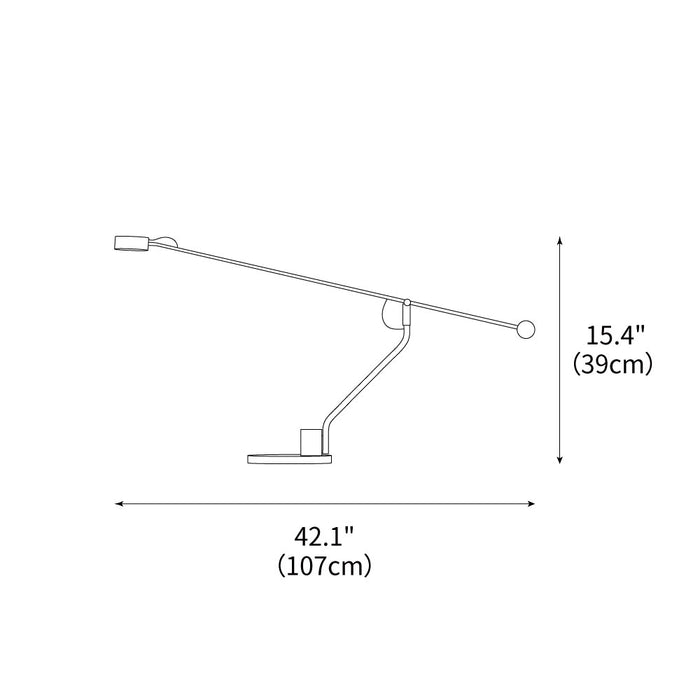 Shadow Pole Table Lamp 42.1"