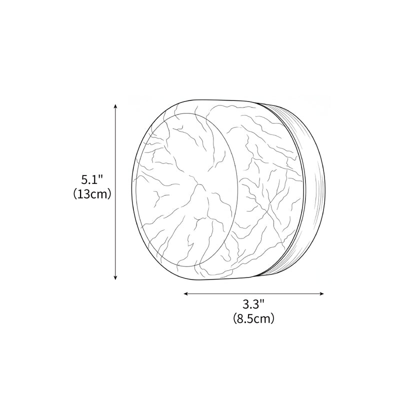 Shadow Ring Alabaster Wall Sconce