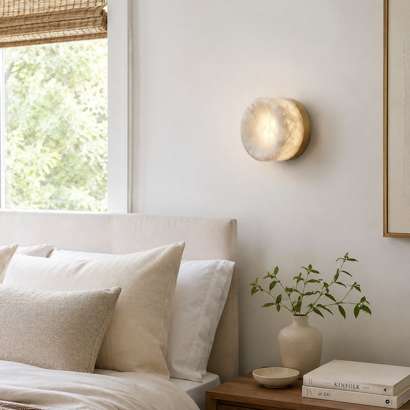 Shadow Ring Alabaster Wall Sconce