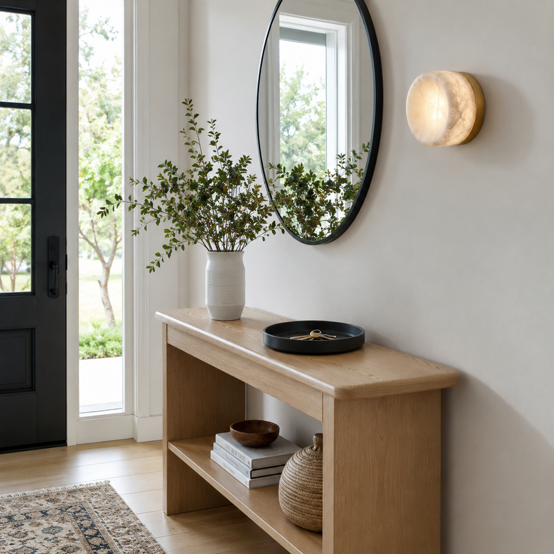 Shadow Ring Alabaster Wall Sconce