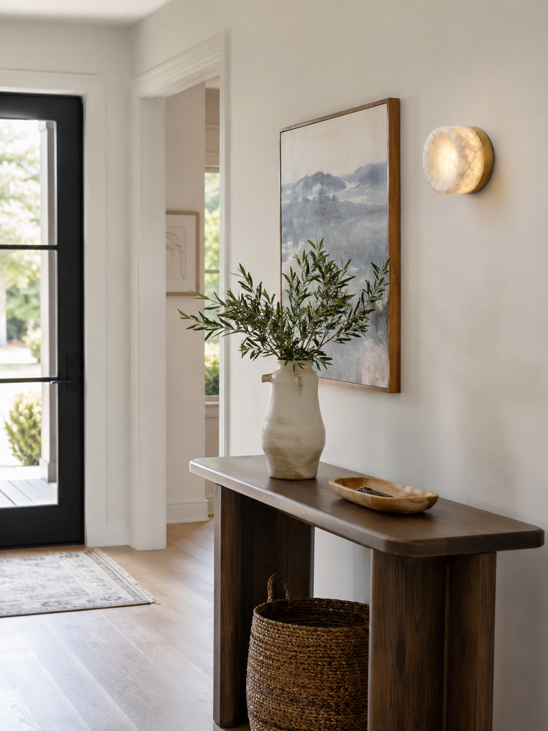 Shadow Ring Alabaster Wall Sconce