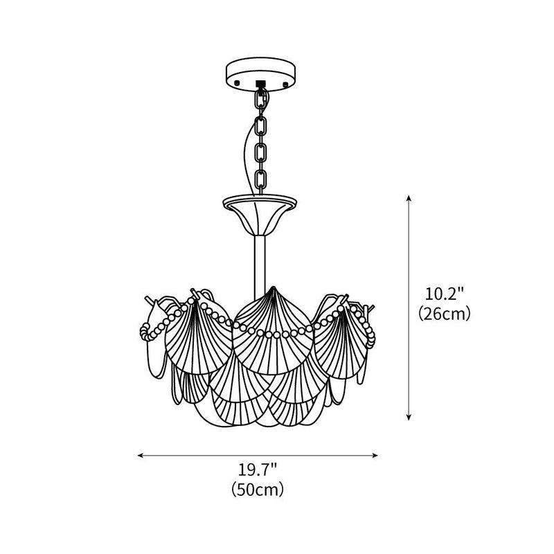 Shell Pearl Chandelier