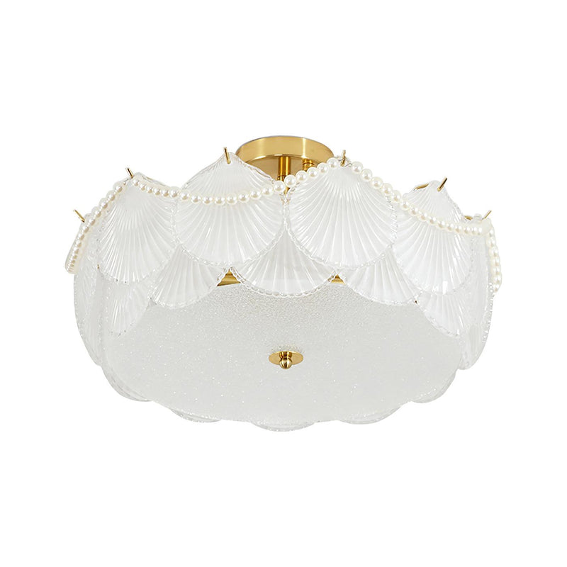 Shell Glass Ceiling Lamp