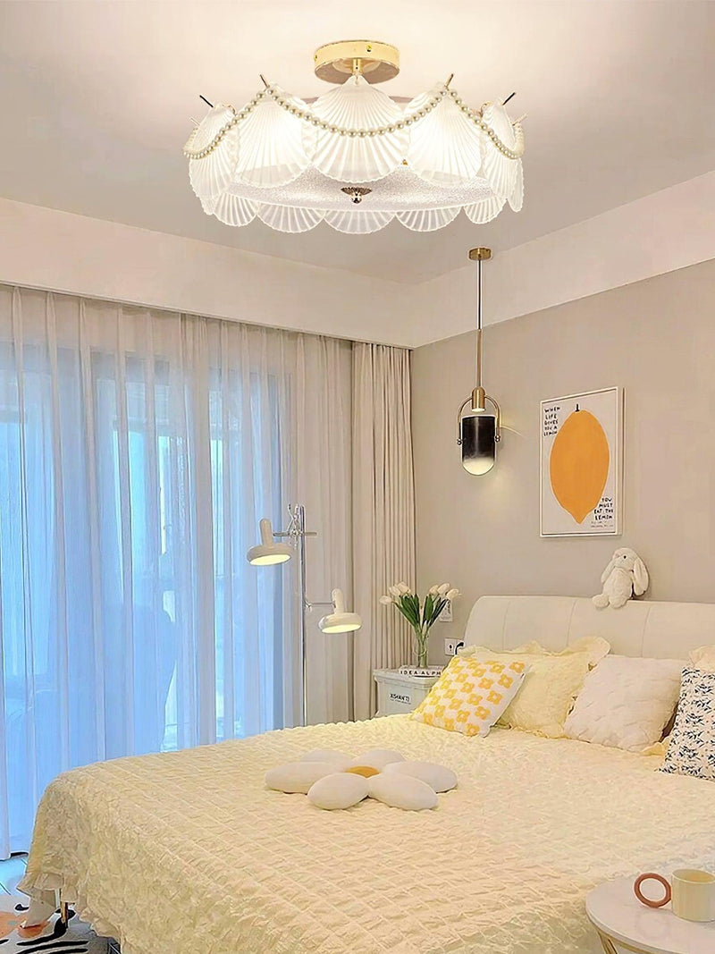 Shell Glass Ceiling Lamp