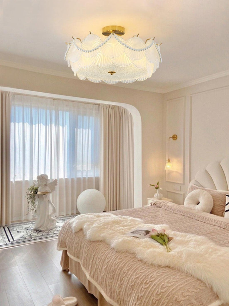 Shell Glass Ceiling Lamp