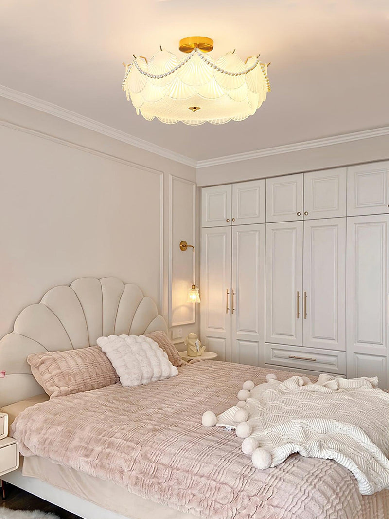 Shell Glass Ceiling Lamp