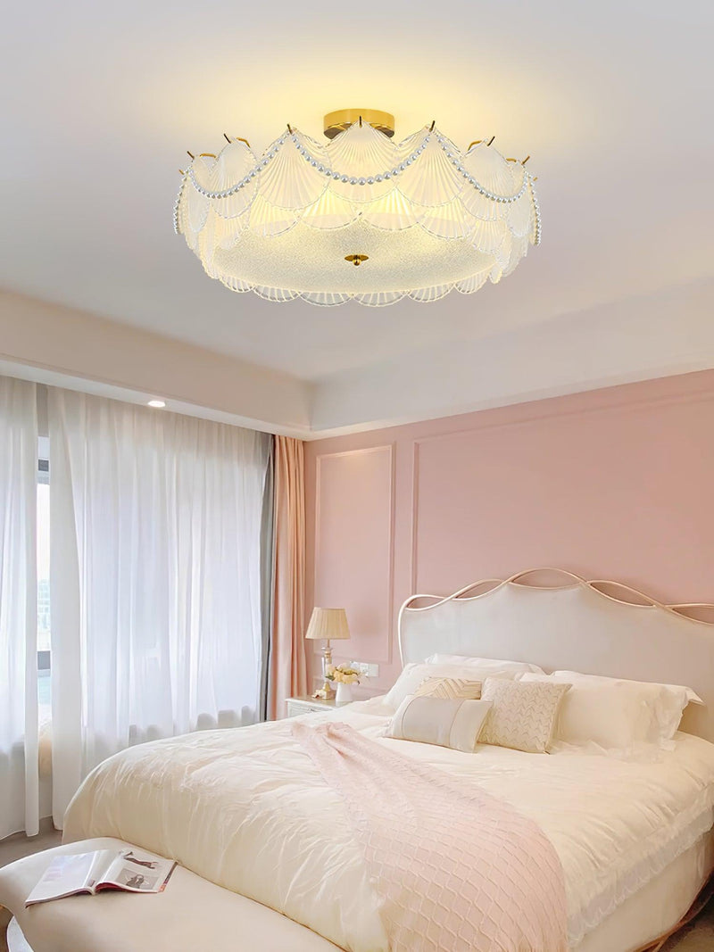 Shell Glass Ceiling Lamp