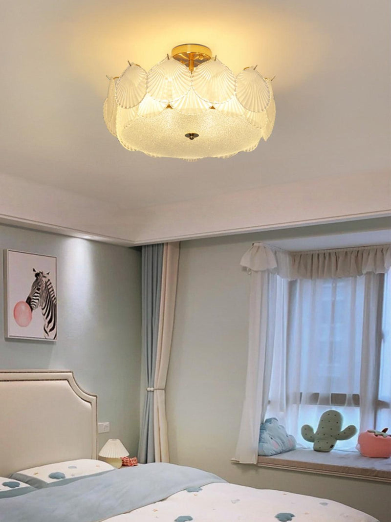 Shell Glass Ceiling Lamp