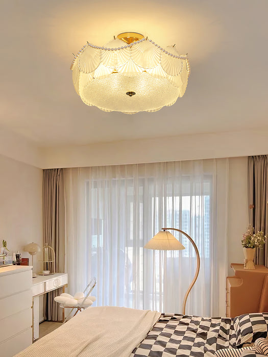 Shell Glass Ceiling Lamp