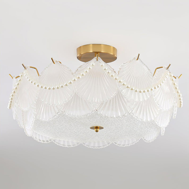 Shell Glass Ceiling Lamp