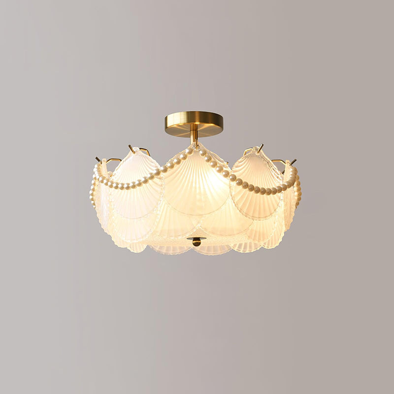 Shell Glass Ceiling Lamp