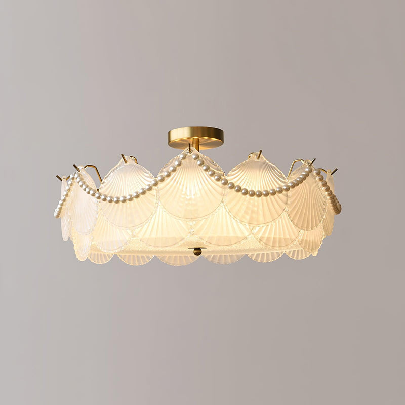Shell Glass Ceiling Lamp