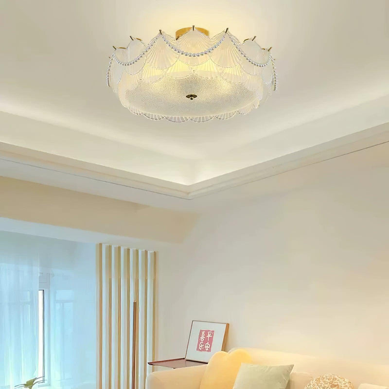 Shell Glass Ceiling Lamp
